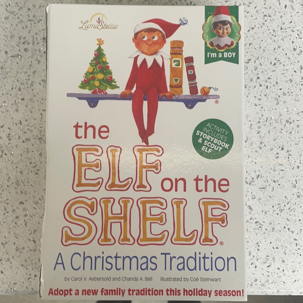 This is a never used Elf on the shelf for Holiday fun
